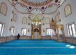 Mosque interior with under-carpet heating installed