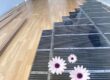 Carbon film heater installed on an enclosed balcony floor